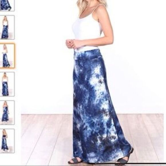 Ralph Lauren Knit Tie Dyed maxi skirt D31 - Picture 1 of 10